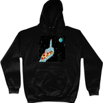 Pizza Over Everything Hoodie - Alien Cow