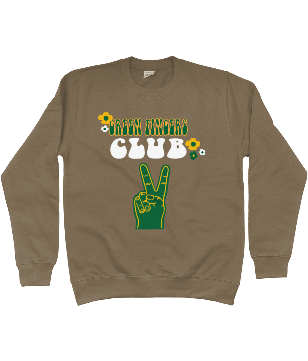 Green Fingers Club Cotton Sweater - Alien Cow