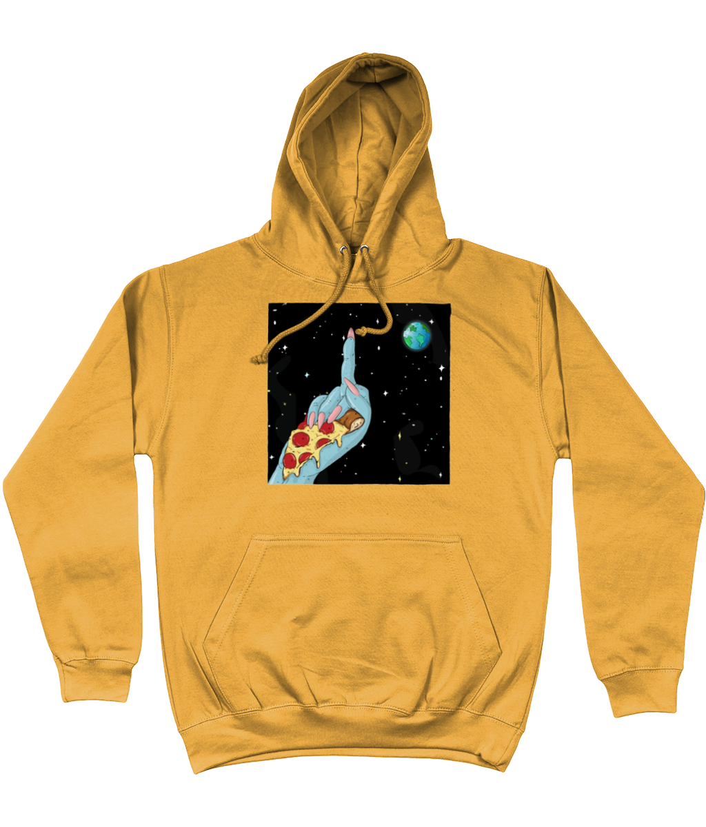 Pizza Over Everything Hoodie - Alien Cow