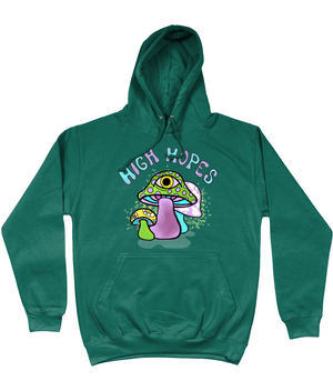 High Hopes Cotton Hoodie - Alien Cow