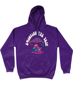 Enjoying The Trip Cotton Hoodie - Alien Cow