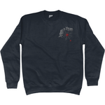 Scared Of Spiders Embroidered  Sweatshirt - Alien Cow