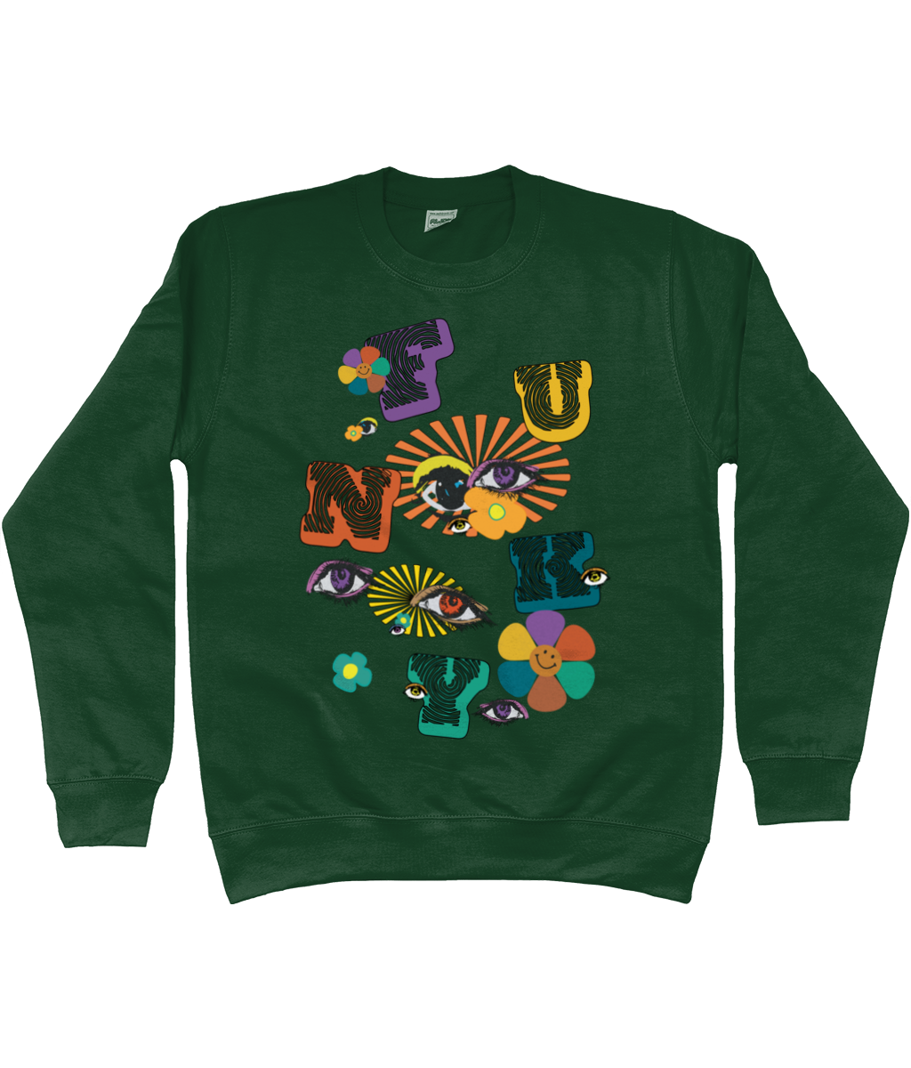 FU-NKY Cotton Sweatshirt - Alien Cow