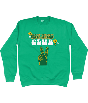 Green Fingers Club Cotton Sweater - Alien Cow