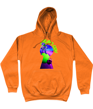 Through The Keyhole College Hoodie - Alien Cow