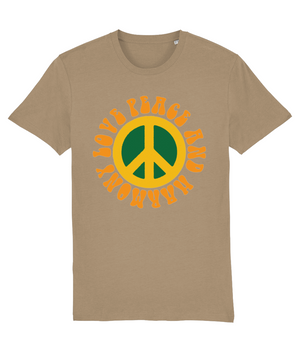 Love Peace and Harmony Organic Cotton Tee - Alien Cow