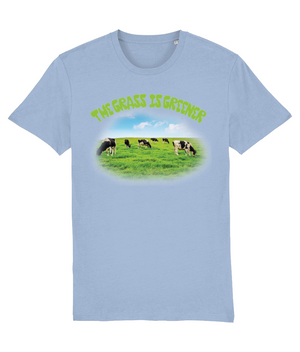 The Grass Is Greener Organic Cotton Tee - Alien Cow