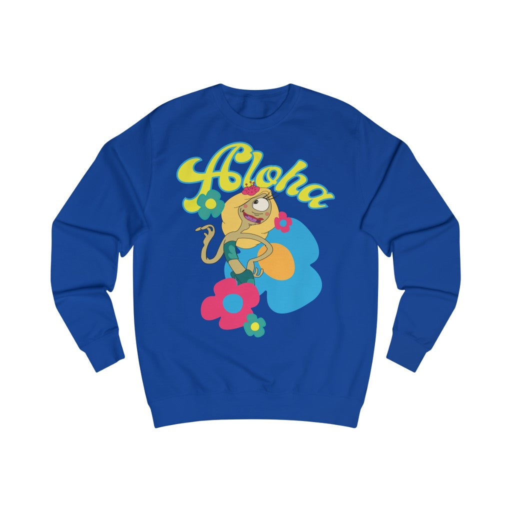 Aloha Cotton Sweatshirt - Alien Cow