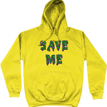 Save Me Neon Cotton Hoodie - Alien Cow