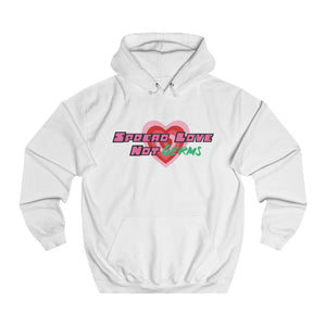 Spread Love Not Germs Cotton Hoodie - Alien Cow