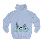 Spread Love Not Germs Cotton Hoodie - Alien Cow