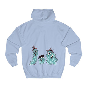 Spread Love Not Germs Cotton Hoodie - Alien Cow