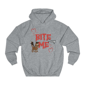 Bite Me Cotton Hoodie - Alien Cow