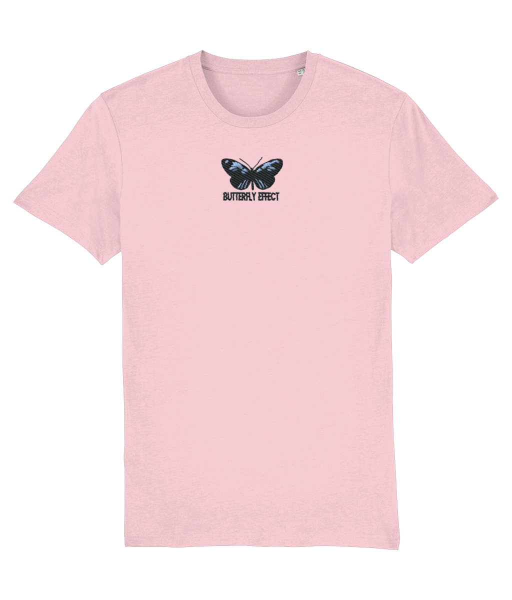 Butterfly Effect Embroidered Organic T-Shirt - Alien Cow