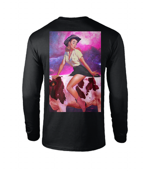 Alien Rodeo Long Sleeve T-Shirt - Alien Cow