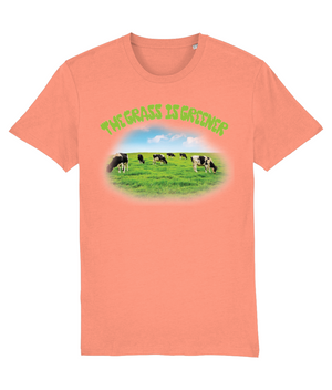 The Grass Is Greener Organic Cotton Tee - Alien Cow