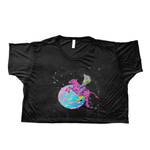 Over The Moon Crop Top - Alien Cow