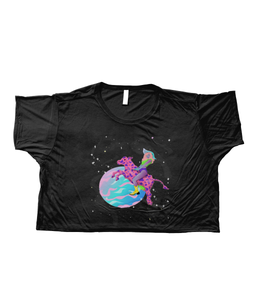 Over The Moon Crop Top - Alien Cow