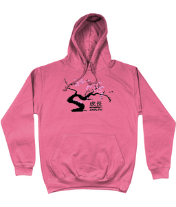 Sakura Blossom Cotton Hoodie - Alien Cow