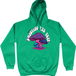 Enjoying The Trip Cotton Hoodie - Alien Cow