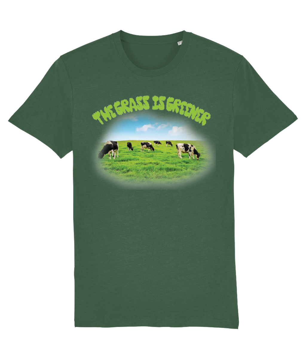 The Grass Is Greener Organic Cotton Tee - Alien Cow