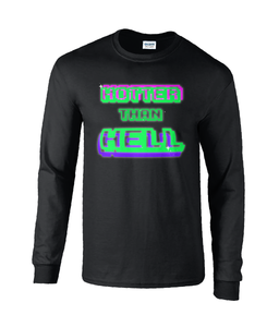 Hotter Than Hell Ultra Cotton Long Sleeve T-Shirt - Alien Cow