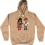 Rosie & Jim Cotton College Hoodie - Alien Cow