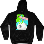 Space Boo College Cotton Hoodie - Alien Cow