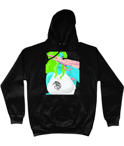 Space Boo College Cotton Hoodie - Alien Cow