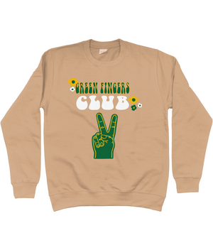 Green Fingers Club Cotton Sweater - Alien Cow