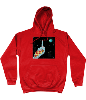 Pizza Over Everything Hoodie - Alien Cow