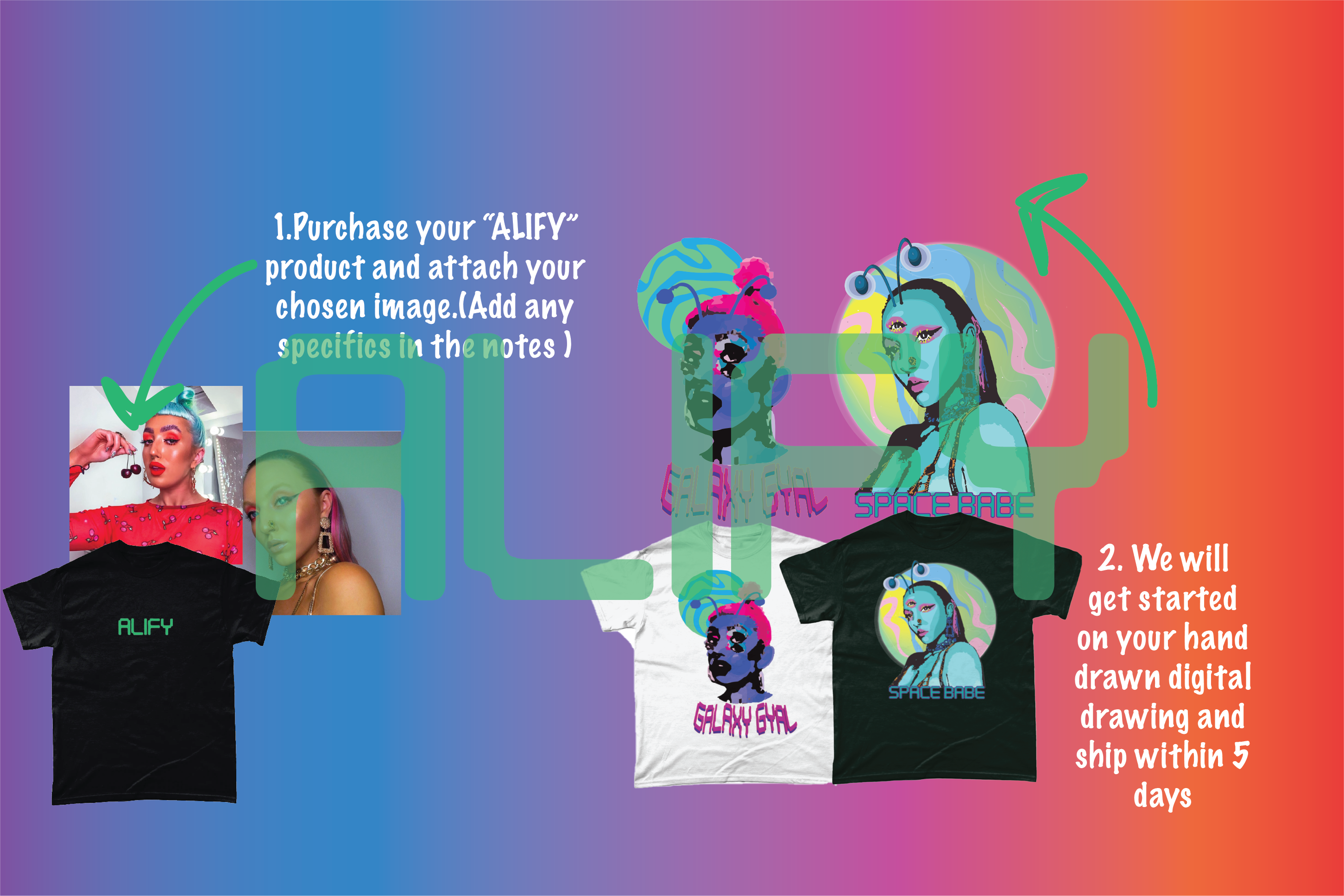 CUSTOM ALIFY T-Shirt - Alien Cow