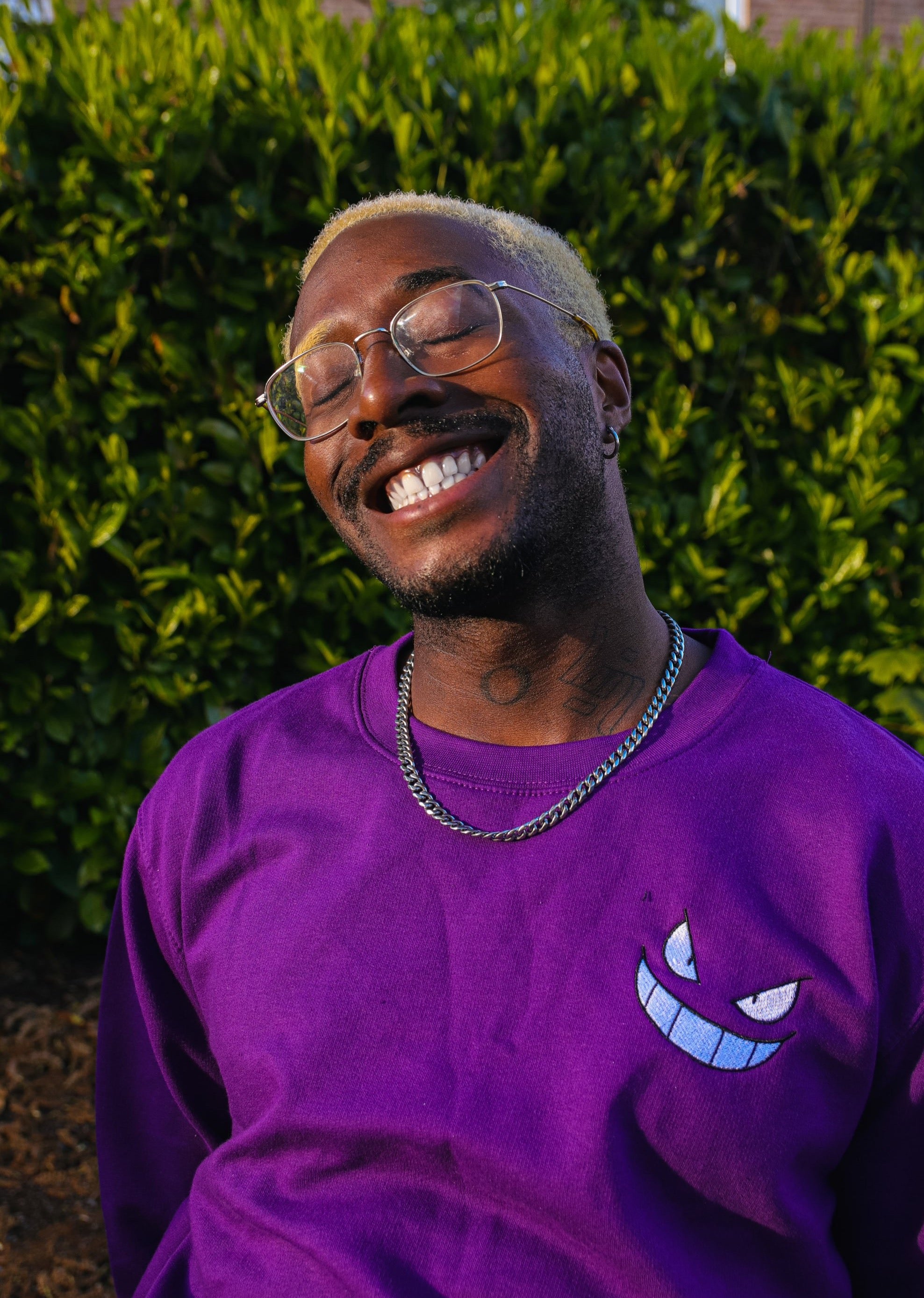 Gengar Cotton Sweatshirt - Alien Cow