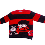 The Menace Knitted Wool Blend Jacquard Jumper - Alien Cow