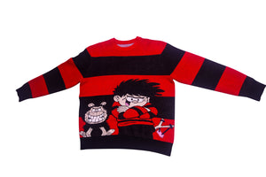 The Menace Knitted Wool Blend Jacquard Jumper - Alien Cow