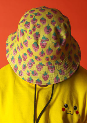 Sweetie Pie Sunshine Yellow  Bucket Hat - Alien Cow