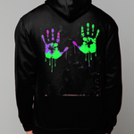 Save Me Neon Cotton Hoodie - Alien Cow