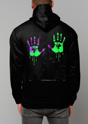 Save Me Neon Cotton Hoodie - Alien Cow