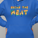 Bring The Heat Cotton College Hoodie - Alien Cow