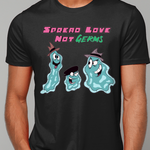 Spread Love Not Germs Cotton Tee - Alien Cow