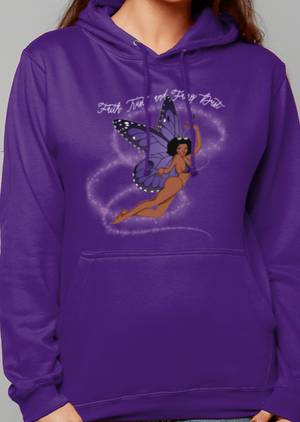 Faith,Trust and Fairy Dust Cotton Hoodie - Alien Cow