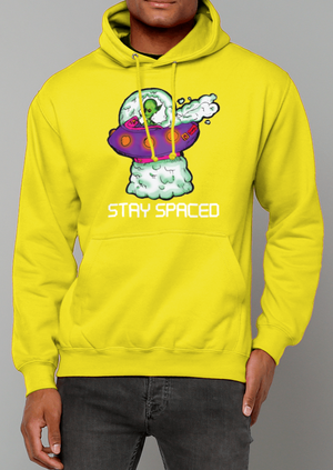 Stay Spaced Hoodie - Alien Cow