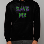 Save Me Neon Cotton Hoodie - Alien Cow