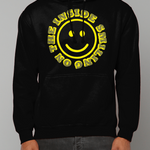 Smiling On The Inside Cotton Hoodie - Alien Cow