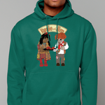 Rosie & Jim Cotton College Hoodie - Alien Cow