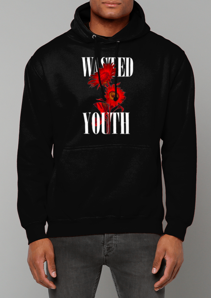 Wasted Youth Cotton College Hoodie - Alien Cow