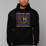 Overcome Fear Cotton College Hoodie - Alien Cow