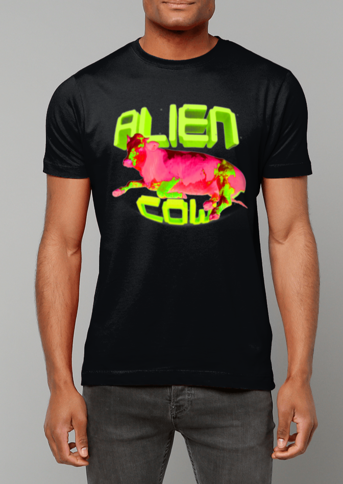 Alien Cow || Heavy Cotton T-Shirt - Alien Cow