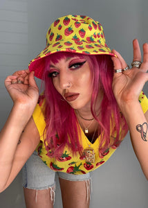 Sweetie Pie Sunshine Yellow  Bucket Hat - Alien Cow