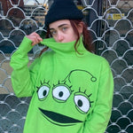 We Come In Peace Turtle Neck Polo - Alien Cow